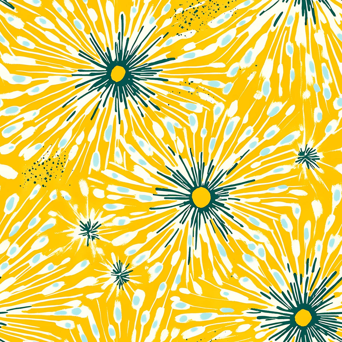 Dandelion Sparklers Pattern 10 Fleece Fabric