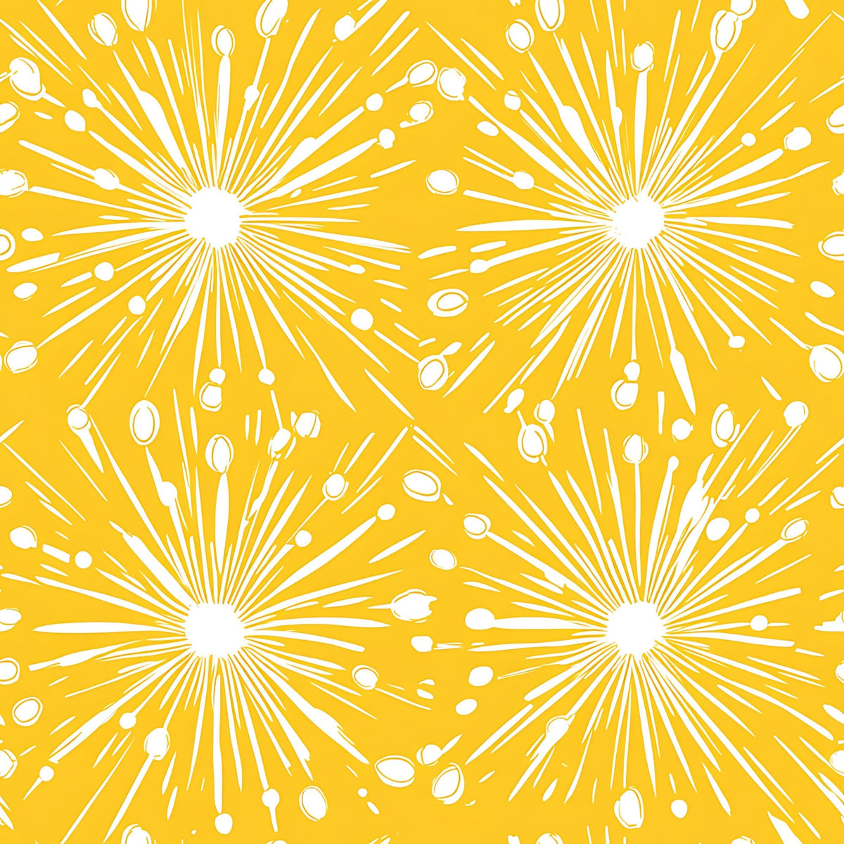 Dandelion Sparklers Pattern 13 Fleece Fabric