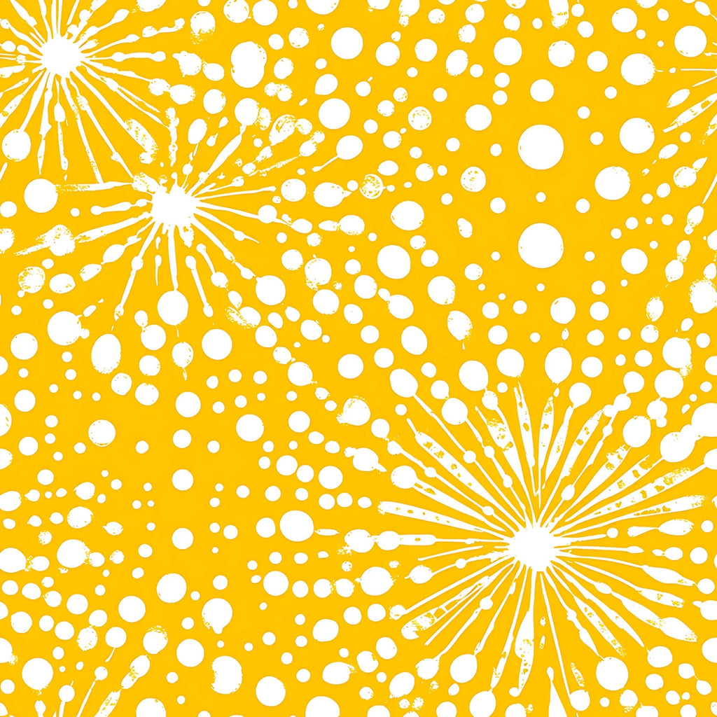 Dandelion Sparklers Pattern 16 Fleece Fabric