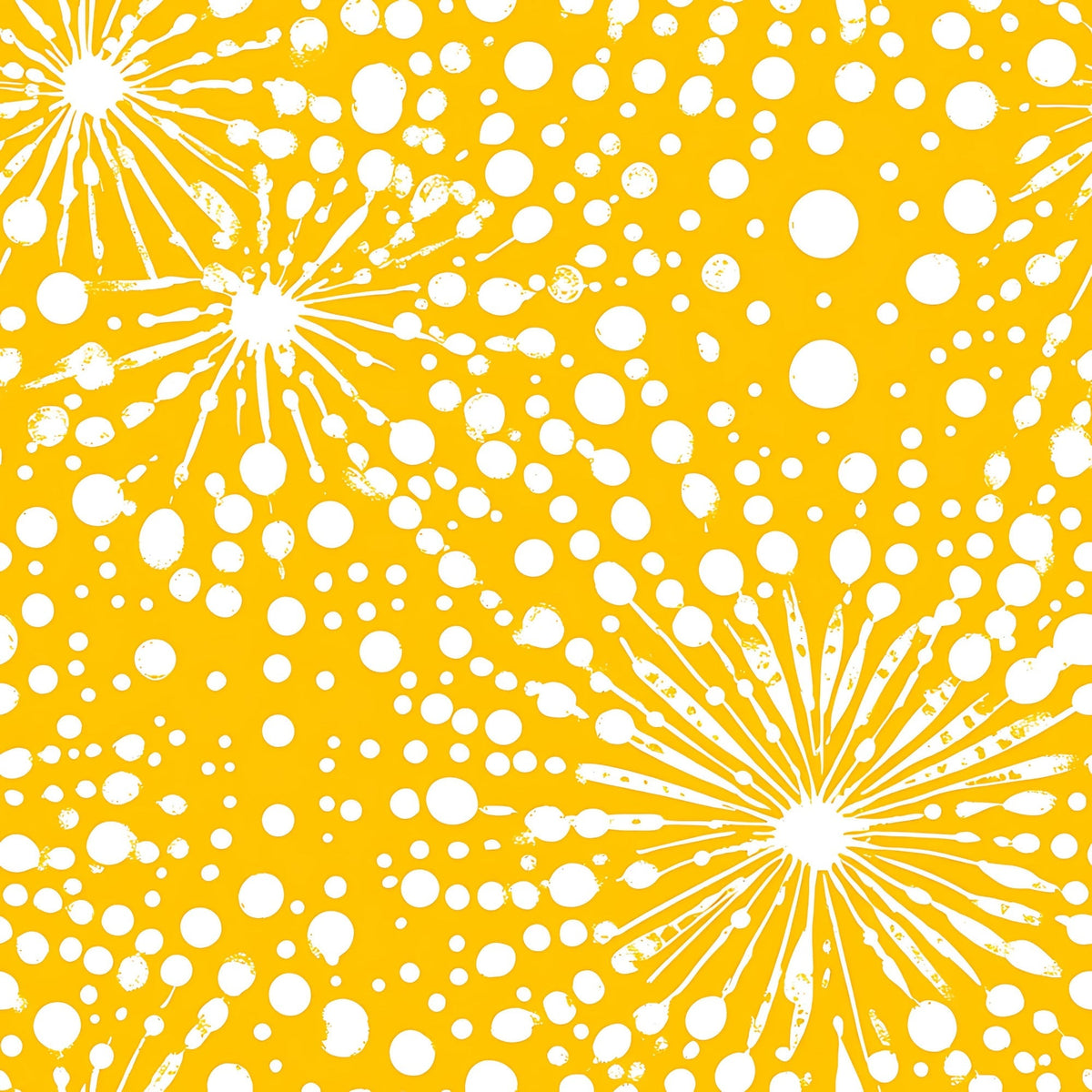 Dandelion Sparklers Pattern 16 Fleece Fabric
