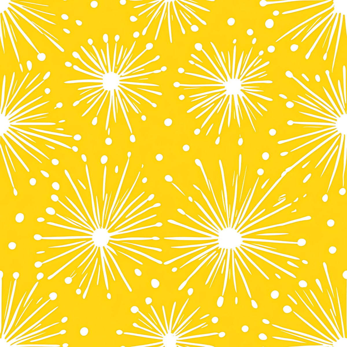 Dandelion Sparklers Pattern 17 Fleece Fabric