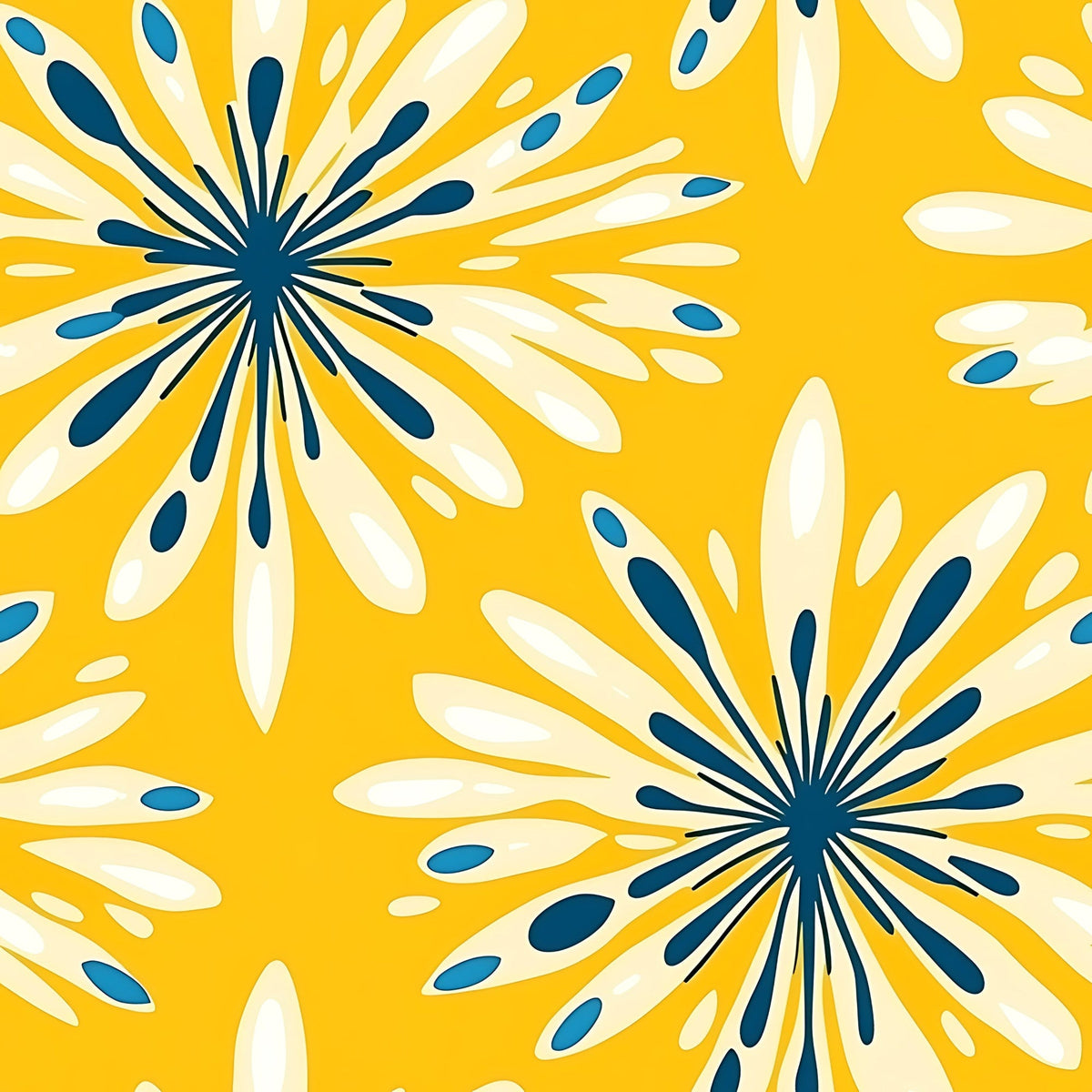 Dandelion Sparklers Pattern 20 Fleece Fabric