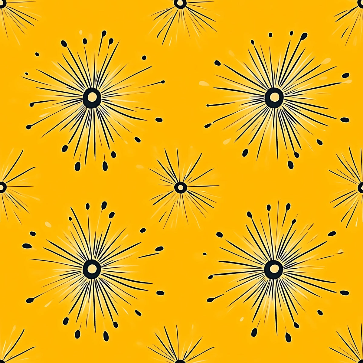 Dandelion Sparklers Pattern 4 Fleece Fabric