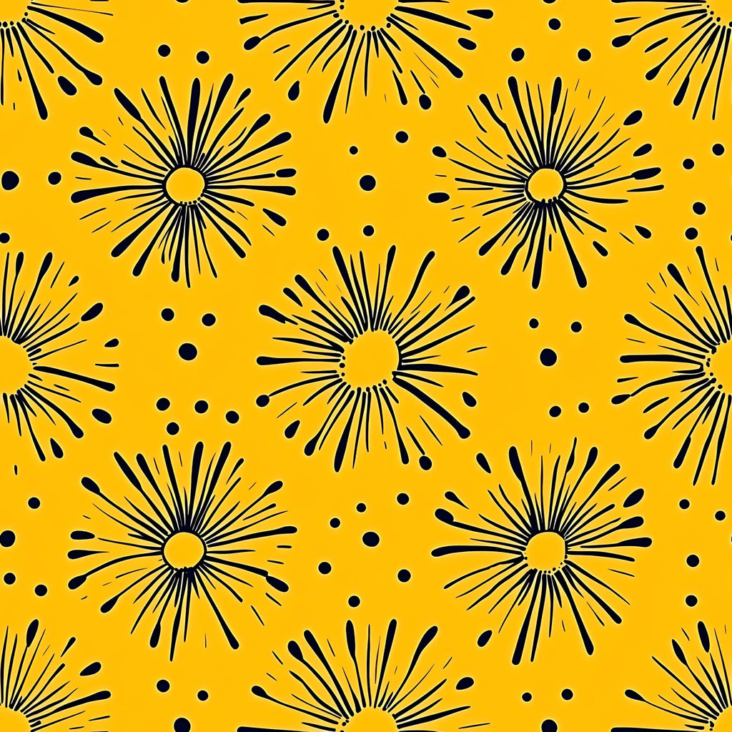 Dandelion Sparklers Pattern 5 Fleece Fabric