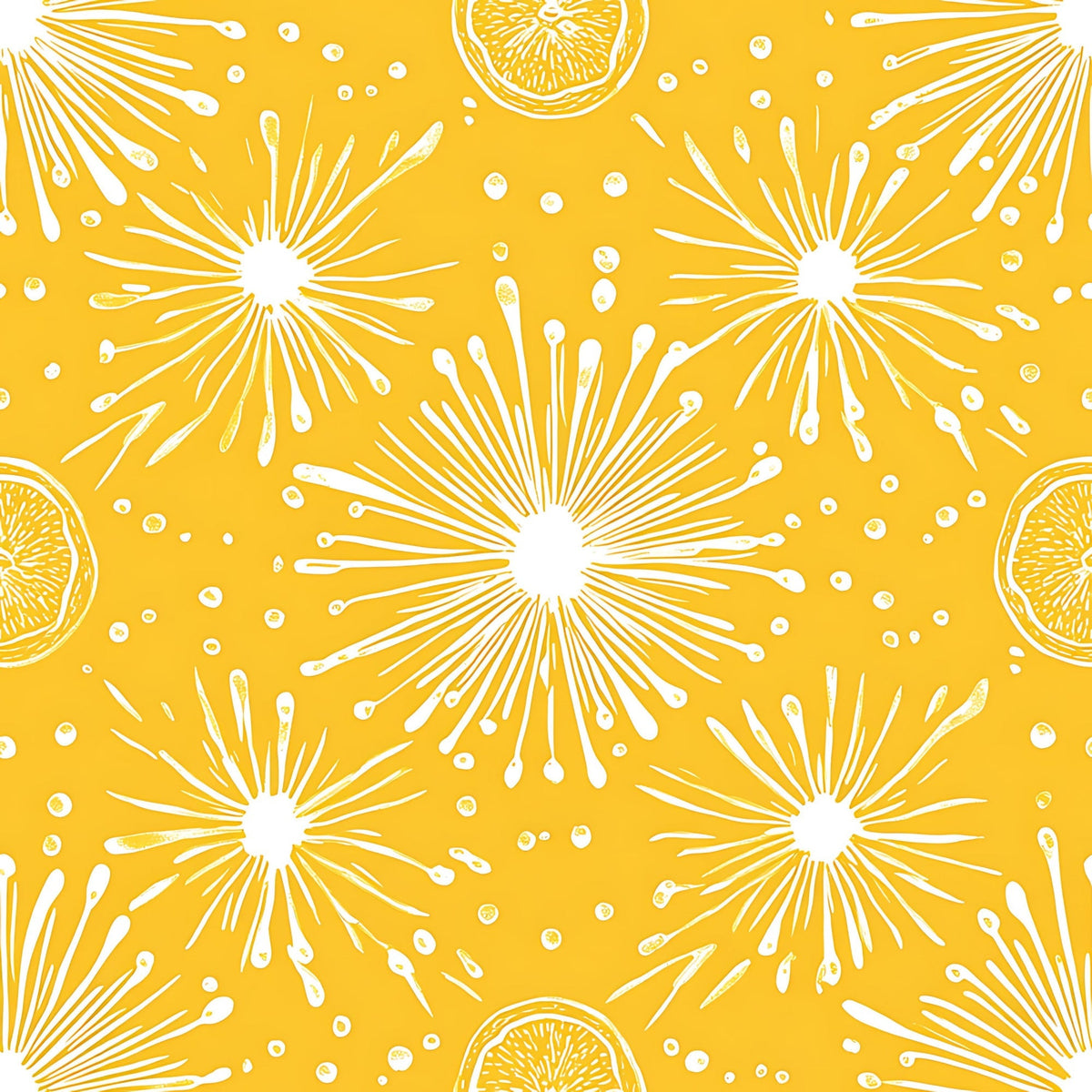 Dandelion Sparklers Pattern 7 Fleece Fabric