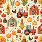 Countryside Charm Pattern 5 Fleece Fabric