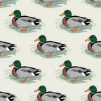 Drakes and Lilies Pattern 12 Fleece Fabric