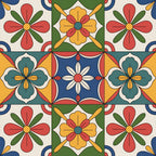 Fiesta Tiles Pattern 14 Fleece Fabric