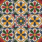 Fiesta Tiles Pattern 17 Fleece Fabric