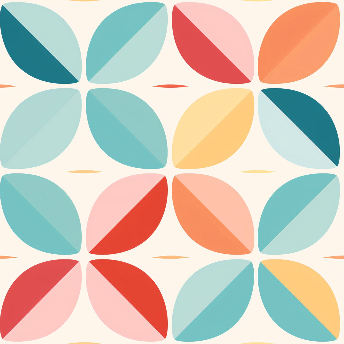 Kaleidoscope Blooms Pattern 7 Fleece Fabric