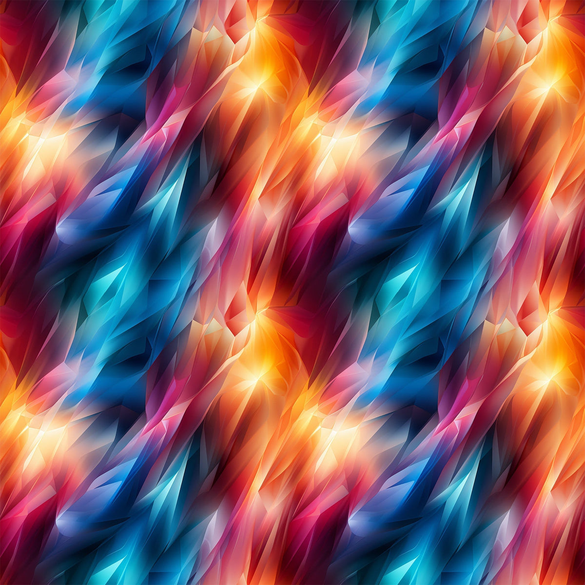 Liquid Prism Pattern 10 Fleece Fabric
