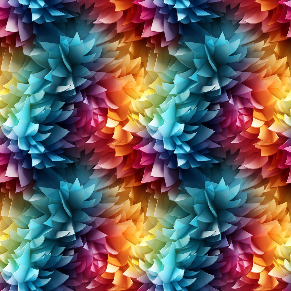 Liquid Prism Pattern 2 Fleece Fabric