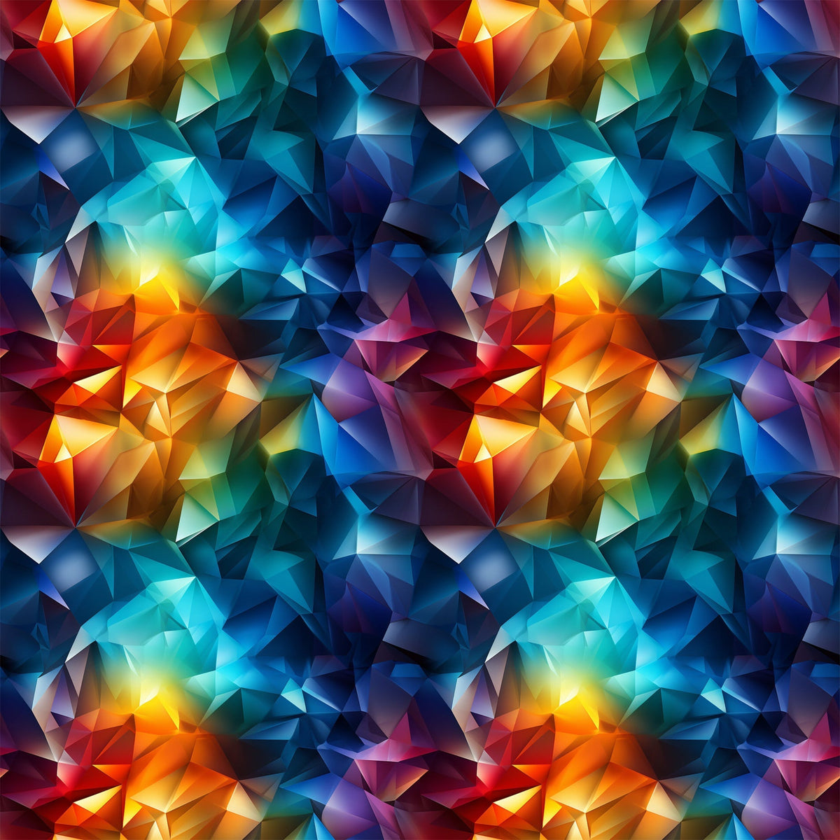 Liquid Prism Pattern 3 Fleece Fabric