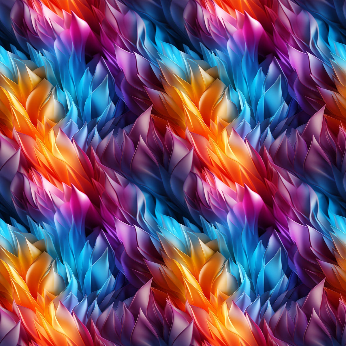 Liquid Prism Pattern 6 Fleece Fabric