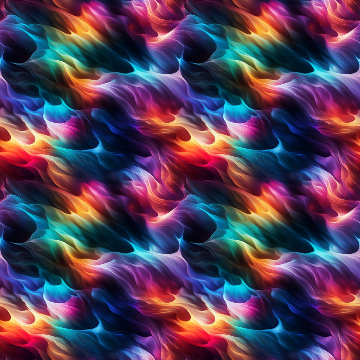 Liquid Prism Pattern 7 Fleece Fabric