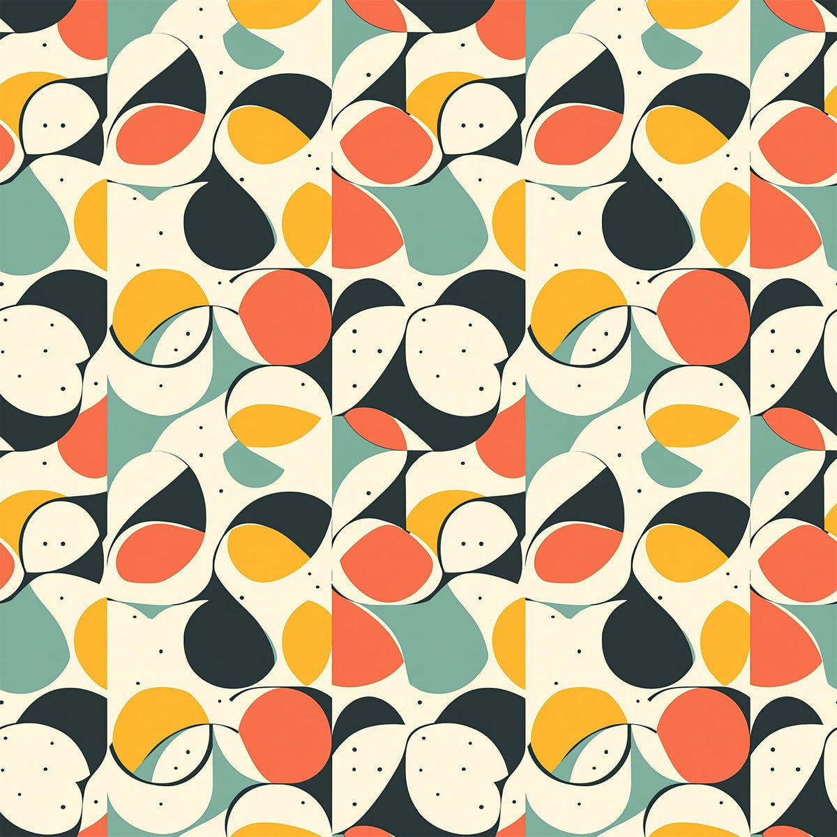 Atomic Diamonds Pattern 1 Fleece Fabric