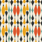 Atomic Diamonds Pattern 10 Fleece Fabric