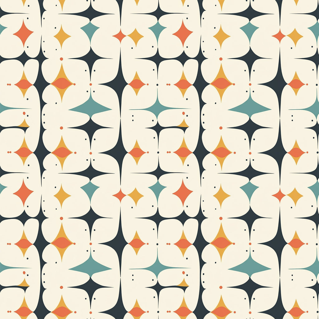 Atomic Diamonds Pattern 11 Fleece Fabric