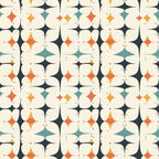 Atomic Diamonds Pattern 11 Fleece Fabric