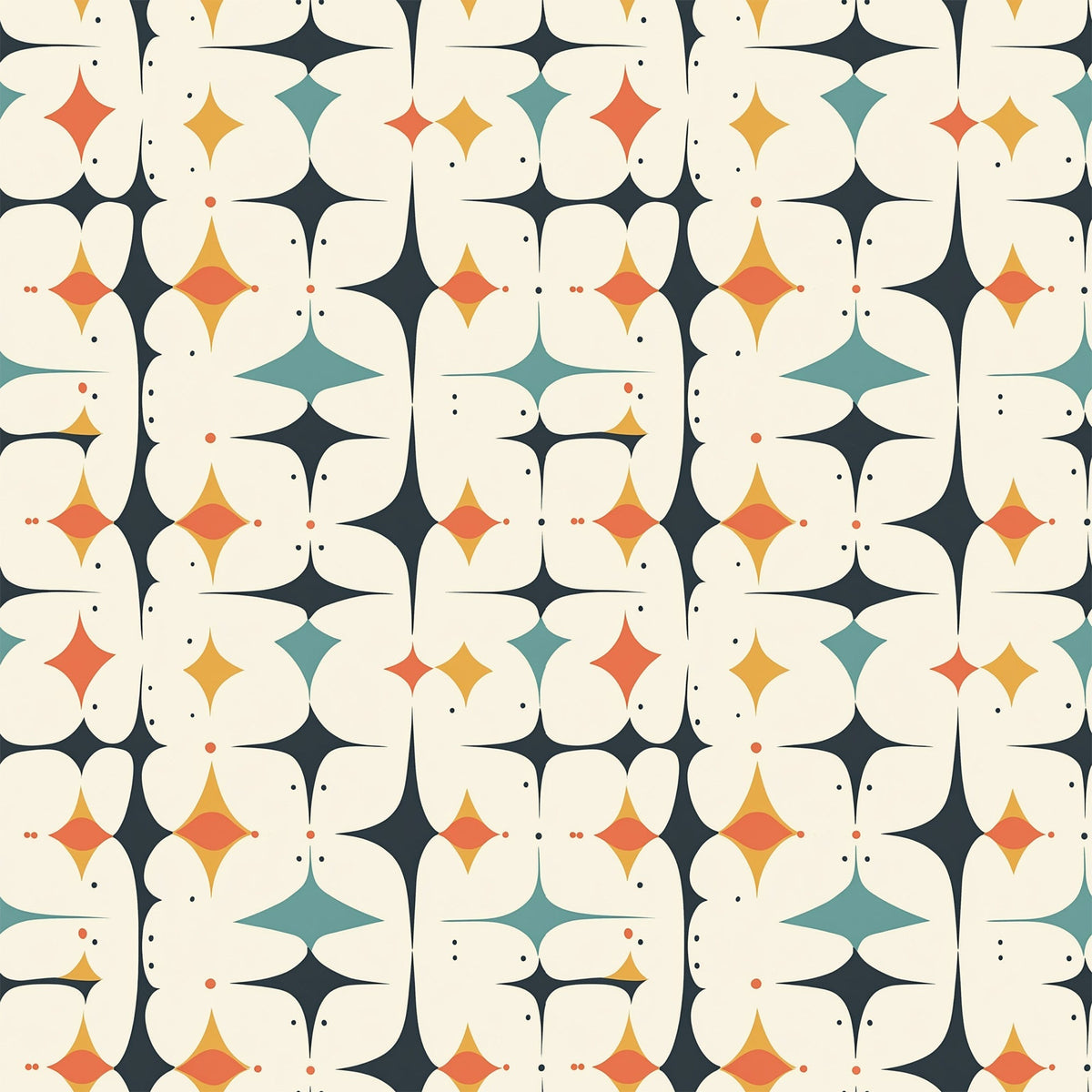 Atomic Diamonds Pattern 11 Fleece Fabric