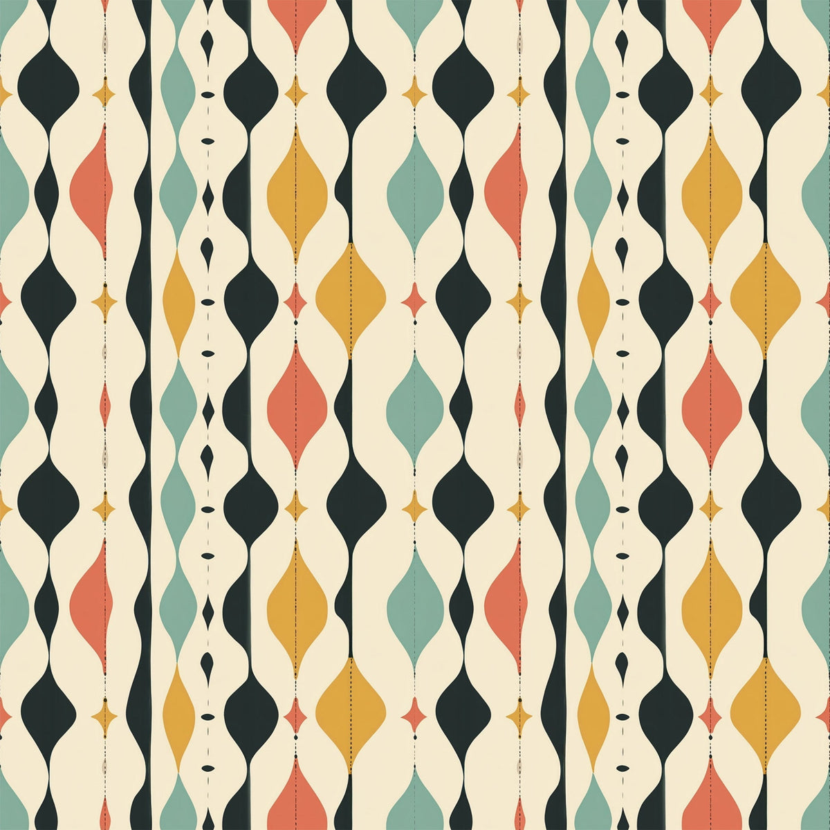 Atomic Diamonds Pattern 12 Fleece Fabric