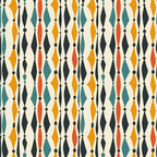 Atomic Diamonds Pattern 3 Fleece Fabric
