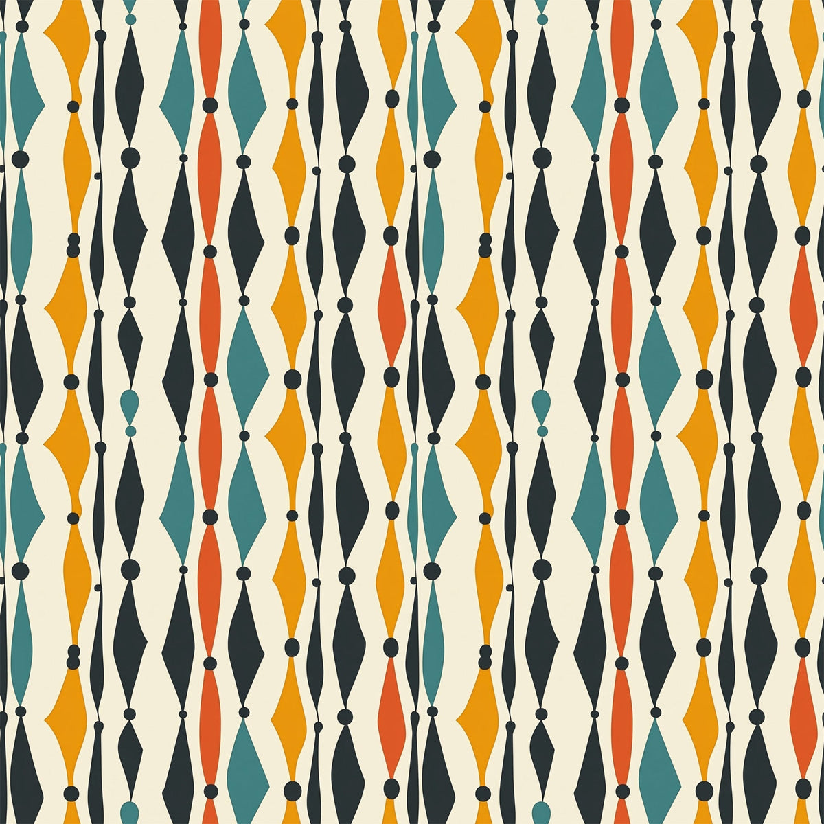 Atomic Diamonds Pattern 3 Fleece Fabric