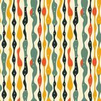 Atomic Diamonds Pattern 4 Fleece Fabric