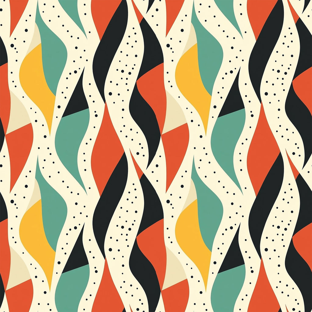 Atomic Diamonds Pattern 6 Fleece Fabric