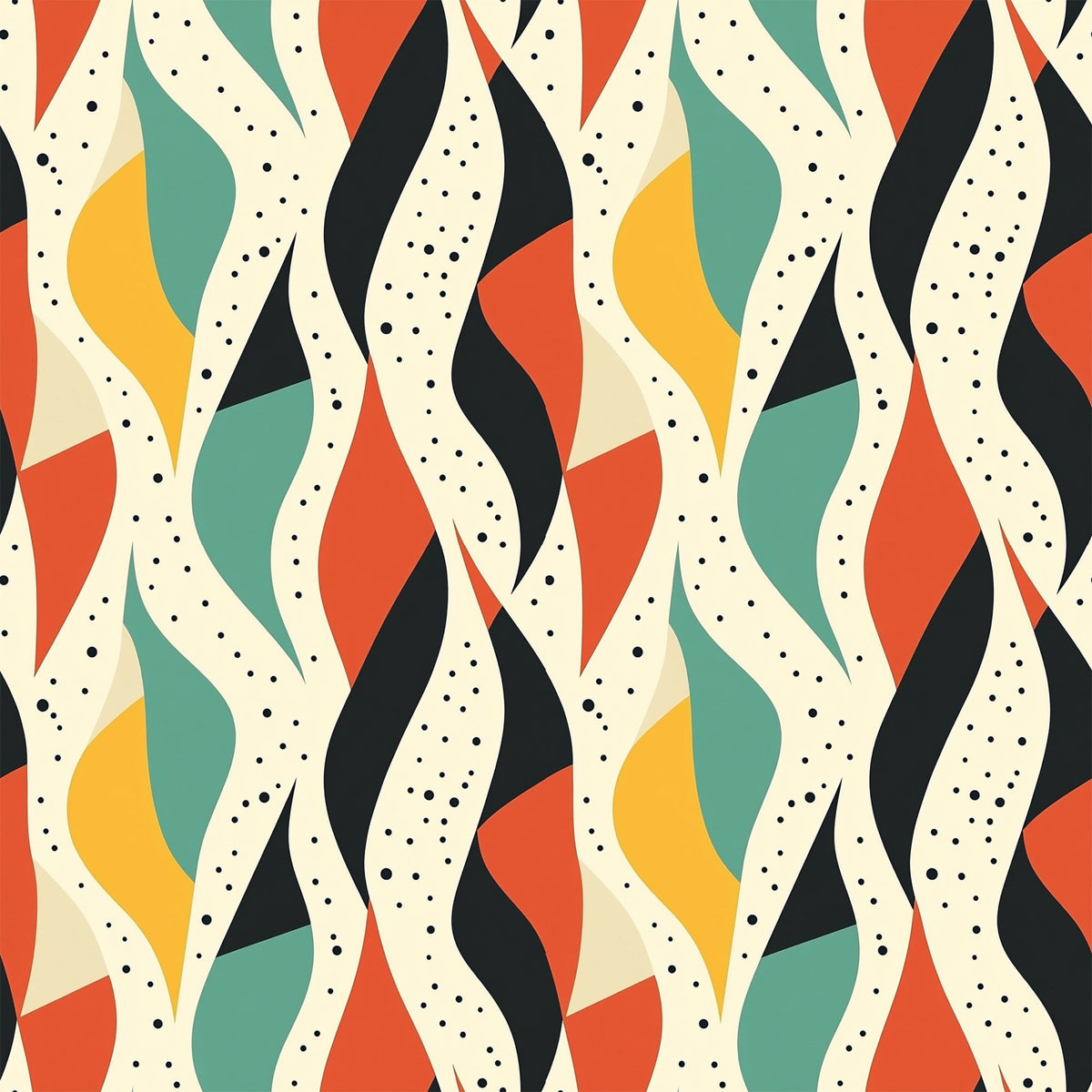 Atomic Diamonds Pattern 6 Fleece Fabric
