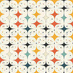 Atomic Diamonds Pattern 8 Fleece Fabric