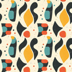 Atomic Diamonds Pattern 9 Fleece Fabric