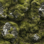 Moss Textures Pattern 5 Fleece Fabric
