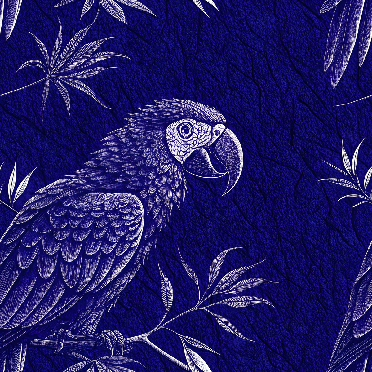 Etched Garden Toile Pattern 10 Fleece Fabric
