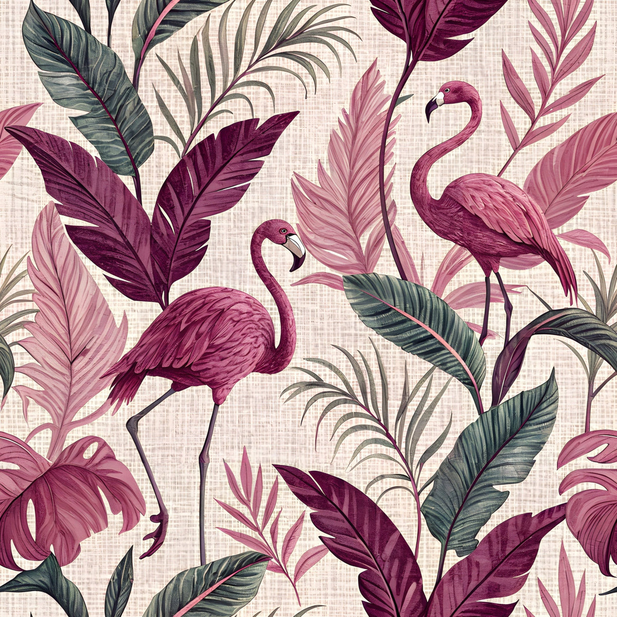 Etched Garden Toile Pattern 4 Fleece Fabric