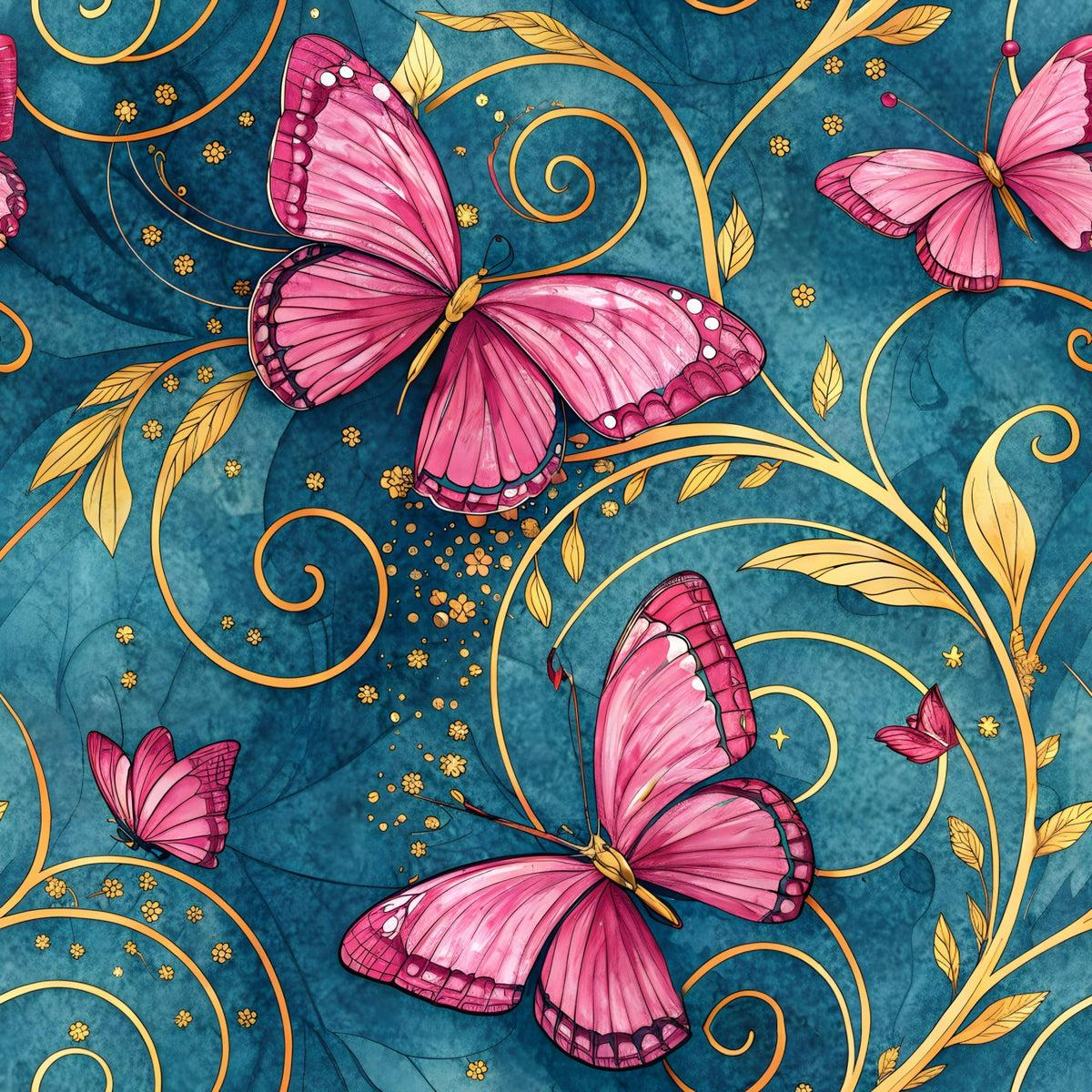 Etched Garden Toile Pattern 7 Fleece Fabric