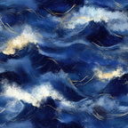 Gilded Depths Pattern 18 Fleece Fabric