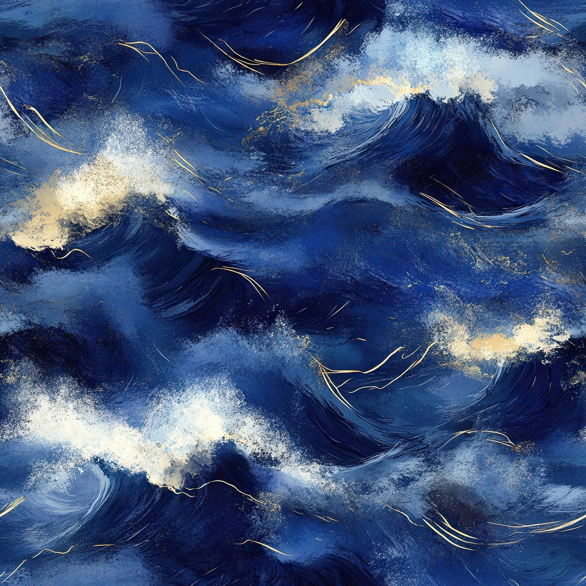 Gilded Depths Pattern 18 Fleece Fabric