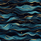 Gilded Depths Pattern 36 Fleece Fabric