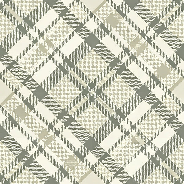 sage green, cream, beige, houndstooth, geometric pattern, neutral tones,, fabric panel, interlocking diamonds, chevron elements, woven texture, monochromatic, sophisticated pattern, repetitive design, angular motifs, muted palette, textile design, patchwork squares, contemporary style