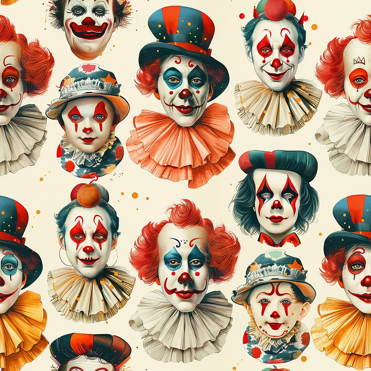 Big Top Jesters Pattern 11 Fleece Fabric