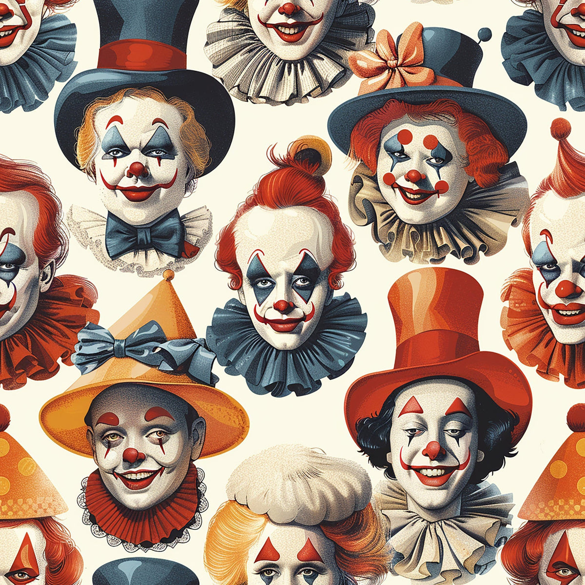 Big Top Jesters Pattern 12 Fleece Fabric