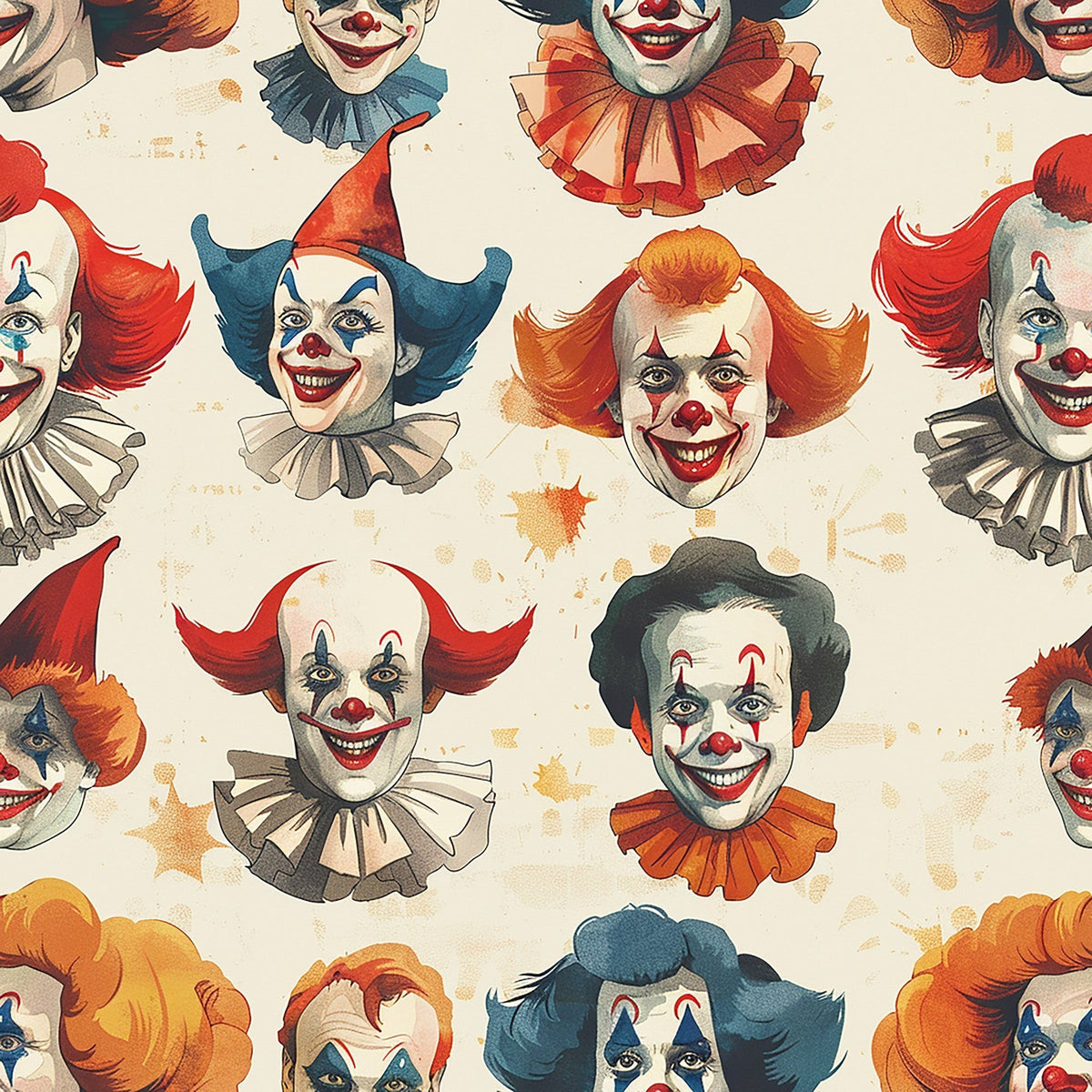 Big Top Jesters Pattern 4 Fleece Fabric