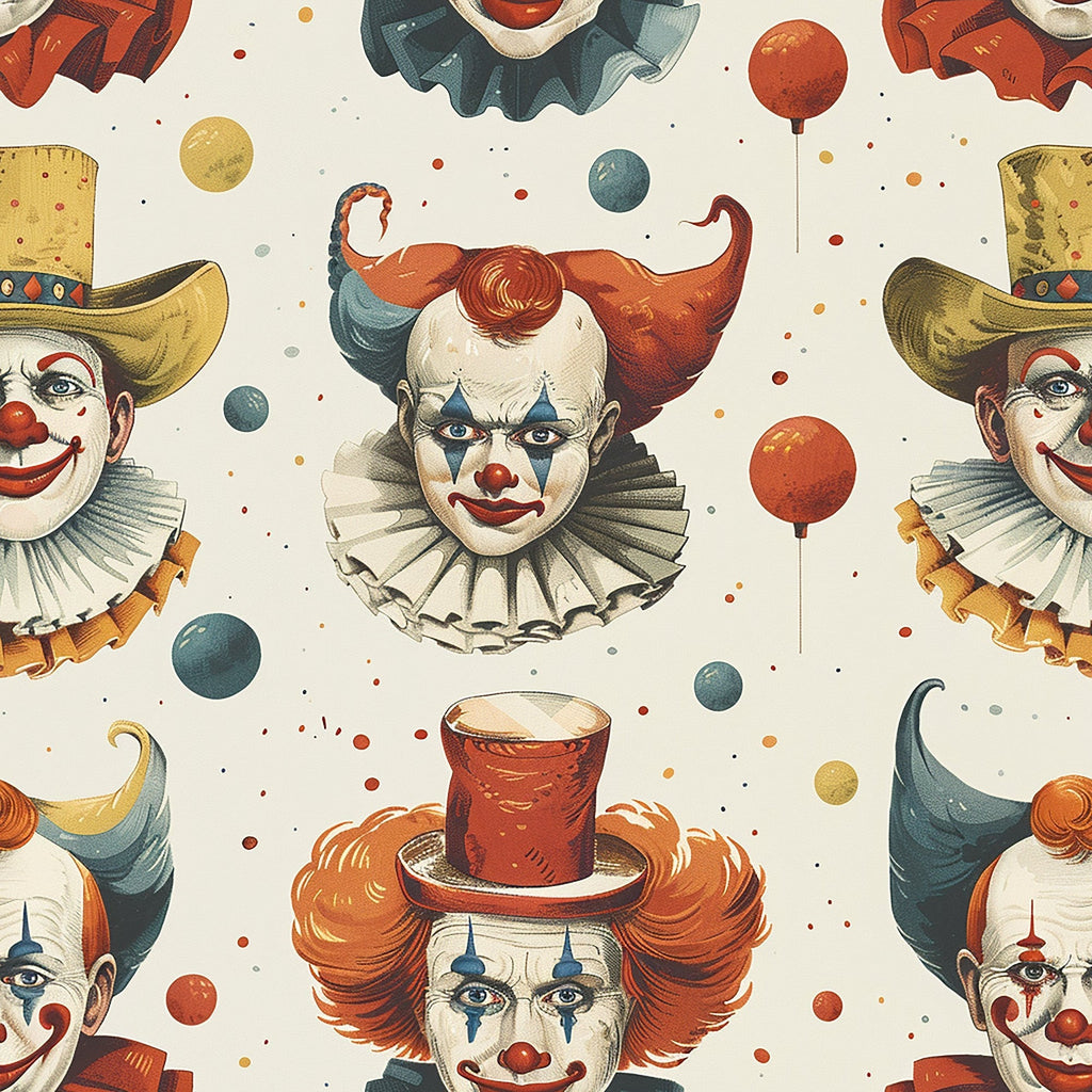 Big Top Jesters Pattern 6 Fleece Fabric
