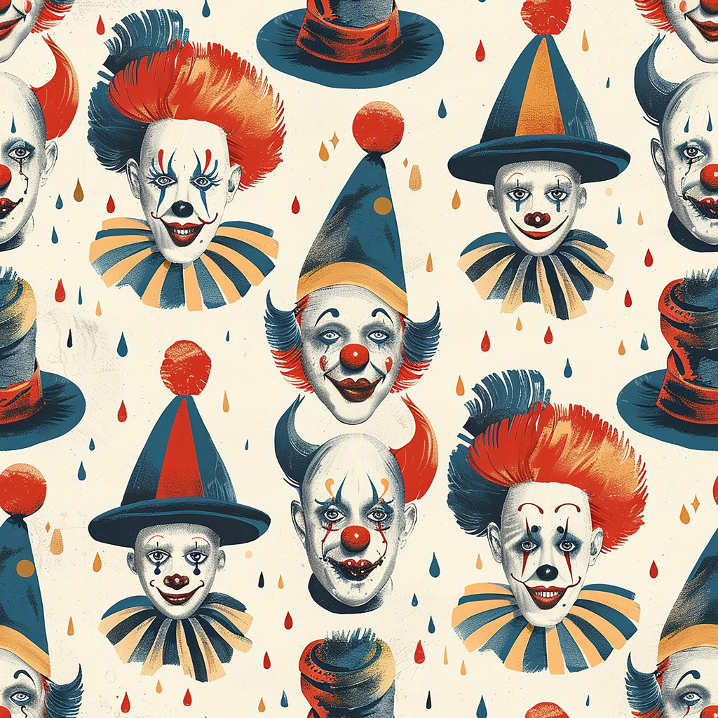 Big Top Jesters Pattern 7 Fleece Fabric