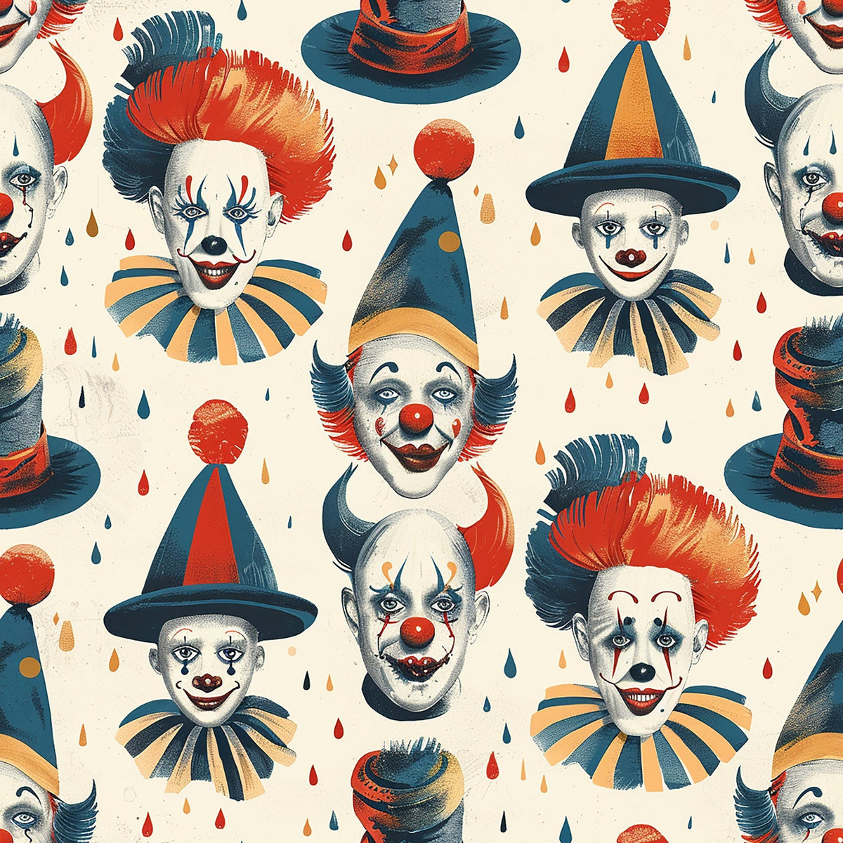 Big Top Jesters Pattern 7 Fleece Fabric