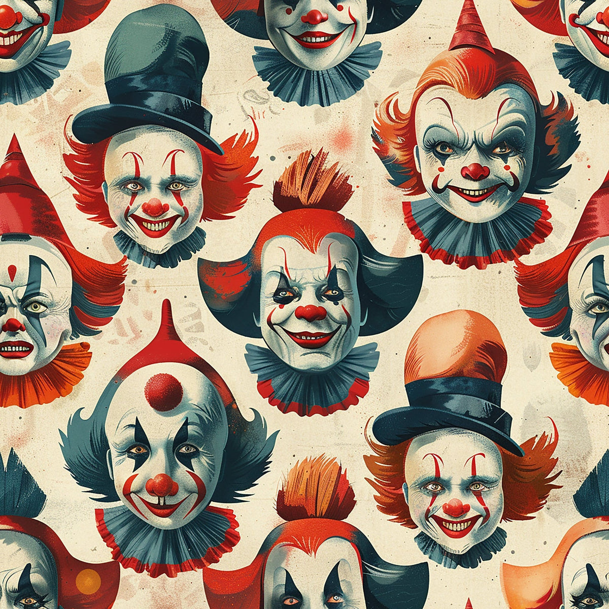Big Top Jesters Pattern 8 Fleece Fabric