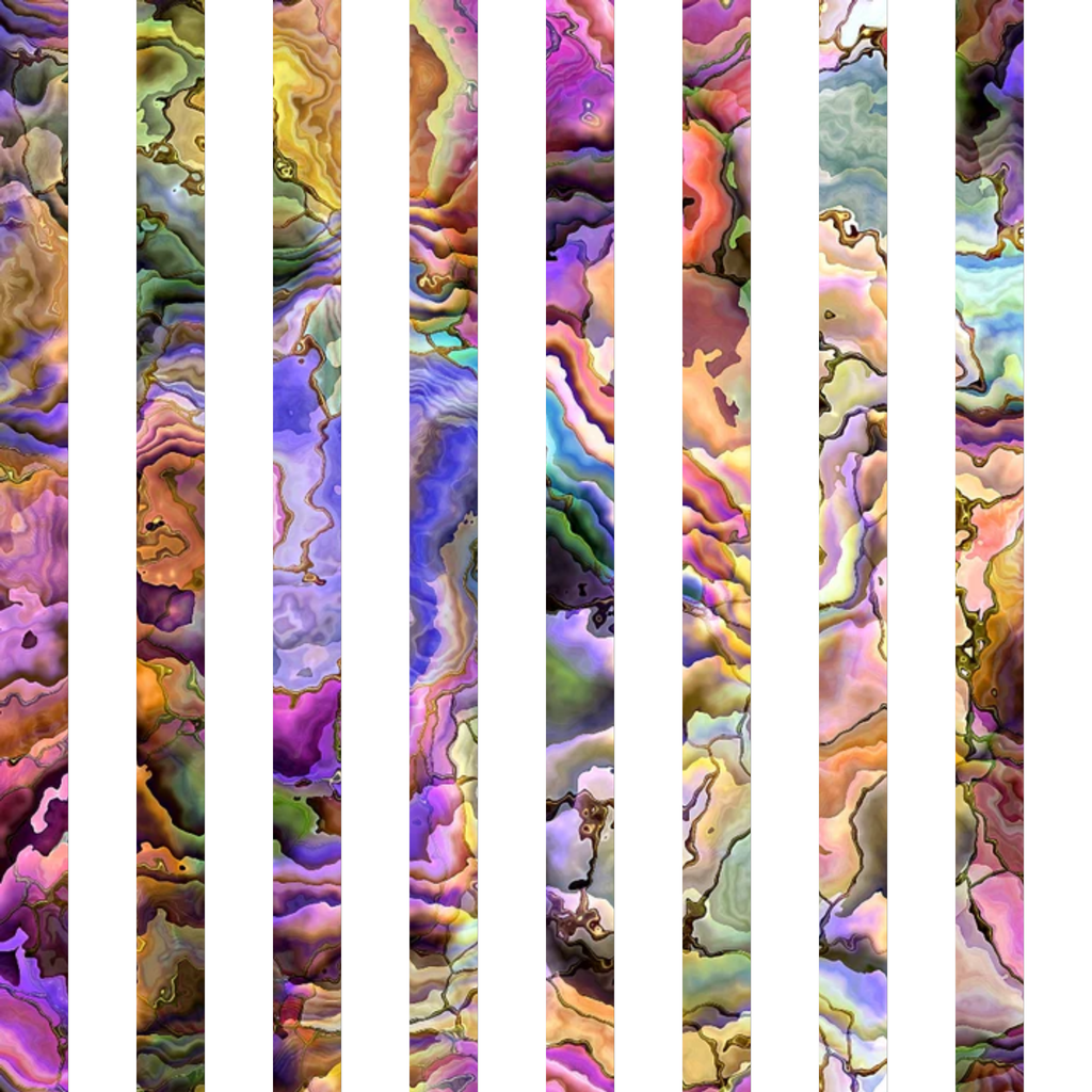 Marbled Opal Pattern 33 Fleece Fabric