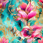 Gilded Menagerie Pattern 7 Fleece Fabric