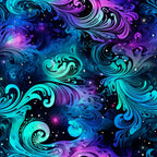 Nebula Swirls Pattern 12 Fleece Fabric